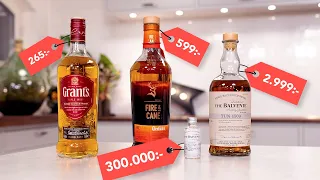 Testar whisky från 265:- till 300.000:-/flaska