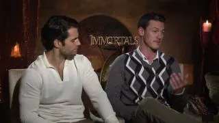 Celebs.com: New Superman Henry Cavill and Luke Evans Talk 'Immortals'