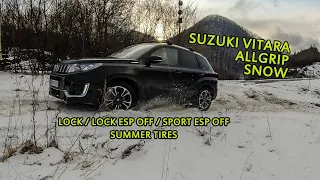 Suzuki New Vitara 1,4 AT Allgrip vs Summer tires & SNOW #2 | LOCK - LOCK ESP OFF - SPORT ESP