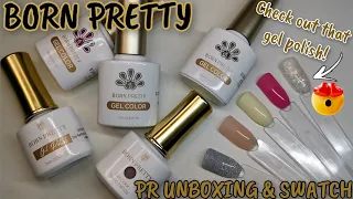 Born Pretty PR unboxing & swatch | Silky White Series, Nude jelly gel & reflective gel polish