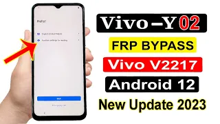 Vivo Y02 / Y02s Google Account Bypass Android 12 | New Trick 2023 | Vivo Y02 | Y02s Frp Bypass