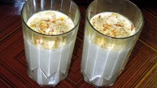 Almond  Milk (Kesar Badam doodh) By Recipe House