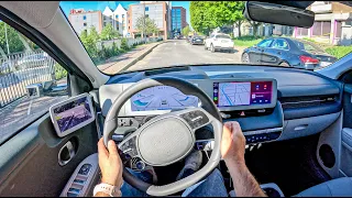 NEW Hyundai IONIQ 5 [77kWh 229hp] |0-100| POV Test Drive #2066 Joe Black