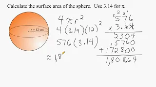 How To Find The Surface Area Of A Sphere