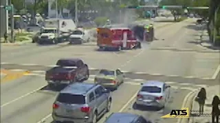 Miami firefighter suspended 96 hours after crash