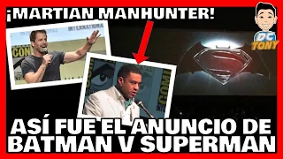 BATMAN V SUPERMAN ANUNCIO EN LA COMIC CON 💥🤯 ¿RECUERDAS ESE ÉPICO MOMENTO?