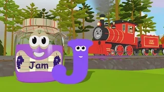 Learn about the Letter J - The Alphabet Adventure With Alice And Shawn The Train