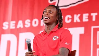 Mitch Holthus Introduces Xavier Worthy to Chiefs Kingdom at STM Draft Fest | 2024 NFL Draft