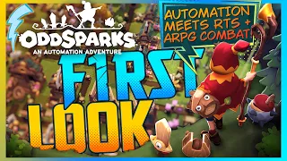 Automation Meets RTS + ARPG Combat『First Look』 Oddsparks: An Automation Adventure #supported