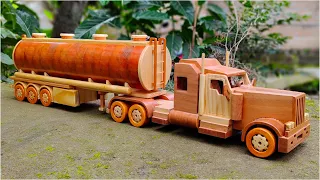 KENWORTH TANKER TRAILER - WOODEN TOY TRUCK DIY. (part1)