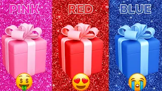 Choose Your Gift...! Pink, Red and Blue 💖❤️💙 How Lucky Are You? 😱 Quiz Myst