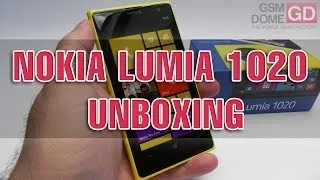 Nokia Lumia 1020 Unboxing - GSMDome.com