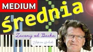 🎹 Zacznij od Bacha (Zbigniew Wodecki) - Piano Tutorial (średnia wersja) 🎵 NUTY W OPISIE 🎼