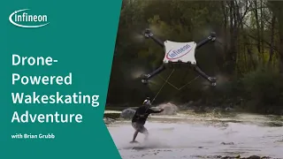 River Quadcopter Wakeskating with Brian Grubb | Infineon