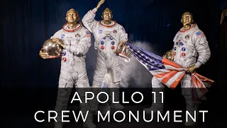 The making of the Apollo 11 Crew Monument on display at the Kennedy Space Center Visitor Complex