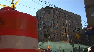 Video shows moments before partial building collapse in Bronx