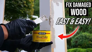 How To Repair And Fix Damage Wood With Wood Filler! Quick Easy DIY!