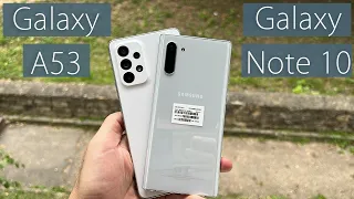 Samsung A53 vs Samsung Note 10 сравнение камер, производительности и возможности