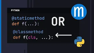 Python staticmethod and classmethod