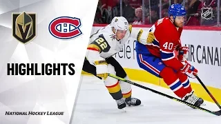 Монреаль - Вегас / NHL Highlights | Golden Knights @ Canadiens 1/18/20