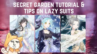 Love Nikki - Secret Garden Tutorial and Lazy Suits (I WORKED REALLY HARD ON THIS)