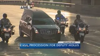 Procession for Deputy Hollis