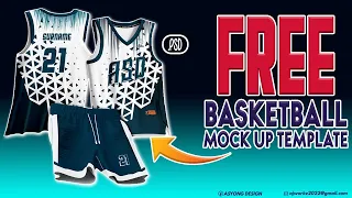 FREE NBA CUT JERSEY MOCK-UP PSD PLUS DESIGN | How to make SUBLIMATION JERSEY DESIGN using PHOTOSHOP