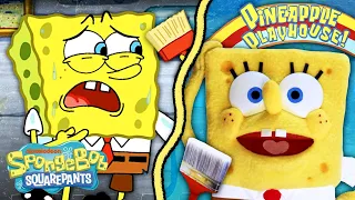 "Wet Painters" IRL! 🎨 SpongeBob Episode Reimagined with Puppets!