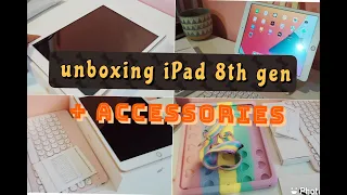 Unboxing iPad 8th gen + alternative apple pen +  accessories