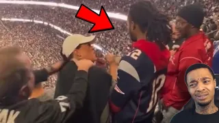 D Green Reacts to Karen the Pathetic Raiders Fan Harassing Black Patriots Fan for Cheering