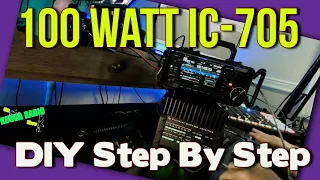 Making a 100 watt Icom IC-705 with a Elecraft Amp.