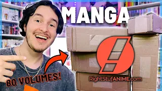 Unboxing 80 Volumes of Manga from Rightstuf | June 2022 HAUL