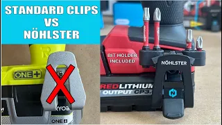 YOU NEED A Nohlster Locking Tool Clip- Attach to Milwaukee, Dewalt, Makita, Bosch & MORE!!