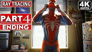 SPIDER-MAN REMASTERED PC ENDING Gameplay Walkthrough Part 4 [4K 60FPS RAY TRACING]