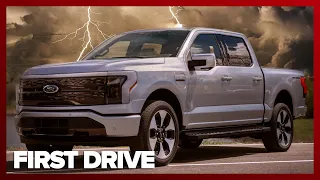 We Ride in the Ford F-150 Lightning All-Electric Pickup Truck. FIRST IMPRESSIONS