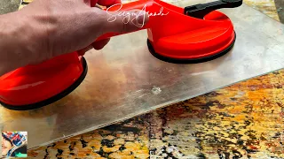 Unveiling the Secret to Acrylic Art: Corroding Plexiglass with Suction Cups! - DIY ART Tutorial