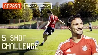 5 Shot Challenge With Mats Hummels! ft. Timbsy and Vuj