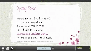 Spring Fever! Assembly Song from A Spring Thing! Songbook with Words on Screen™