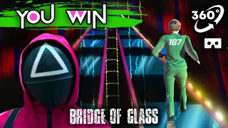 VR SQUID GAME 360 - Glass Stepping Stones in VIRTUAL REALITY ( GLASS BRIDGE SCENE GAME 5 ) #2