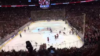 Crowd reacts to Canadian hockey championship in final seconds