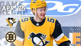 Game Recap: Penguins vs. Bruins (04.25.21) | Jake Guentzel, Tristan Jarry Fuel Pittsburgh to Victory