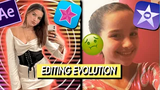 MY EDITING EVOLUTION BUT IT PROGRESSIVELY GETS WORSE! 2021-2016 (ae, vs, imovie)