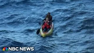 Two men in kayak rescued by cruise ship in Gulf of Mexico