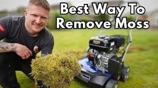 How to Remove Moss From a Lawn | Unbelievable 2 Stage Method 😮
