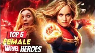 TOP 5 Greatest FEMALE Marvel SuperHeroes MARVEL BREAKDOWN