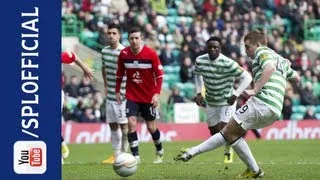 James Forrest Penalty Goal, Celtic 5-0 Dundee, 24/02/2013
