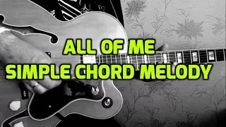 Simple Chord Melody on All of Me