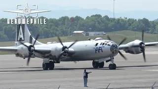 CAF's Boeing B-29 Superfortress “FIFI” Arrival & Shutdown