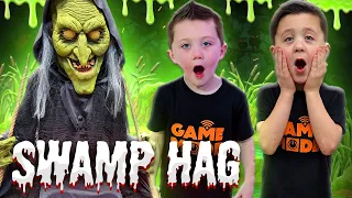 Swinging Swamp Hag Spirit Halloween | Unbox Setup Halloween Animatronic | Spirit Throwback Thursday