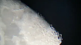 Weird moon structure seen through my old $100 telescope